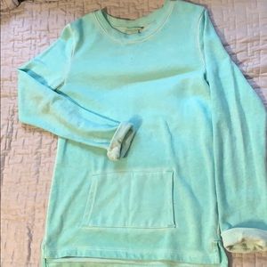 Cherokee mint girls sweater with pockets